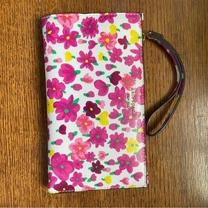 Kate Spade Pink and Yellow Floral Wristlet